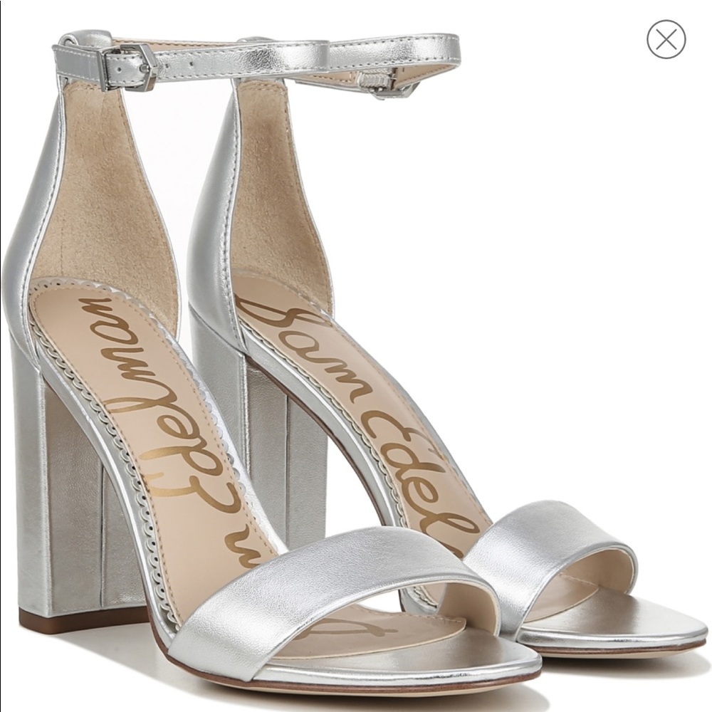 Sam Edelman Silver Strap Heels